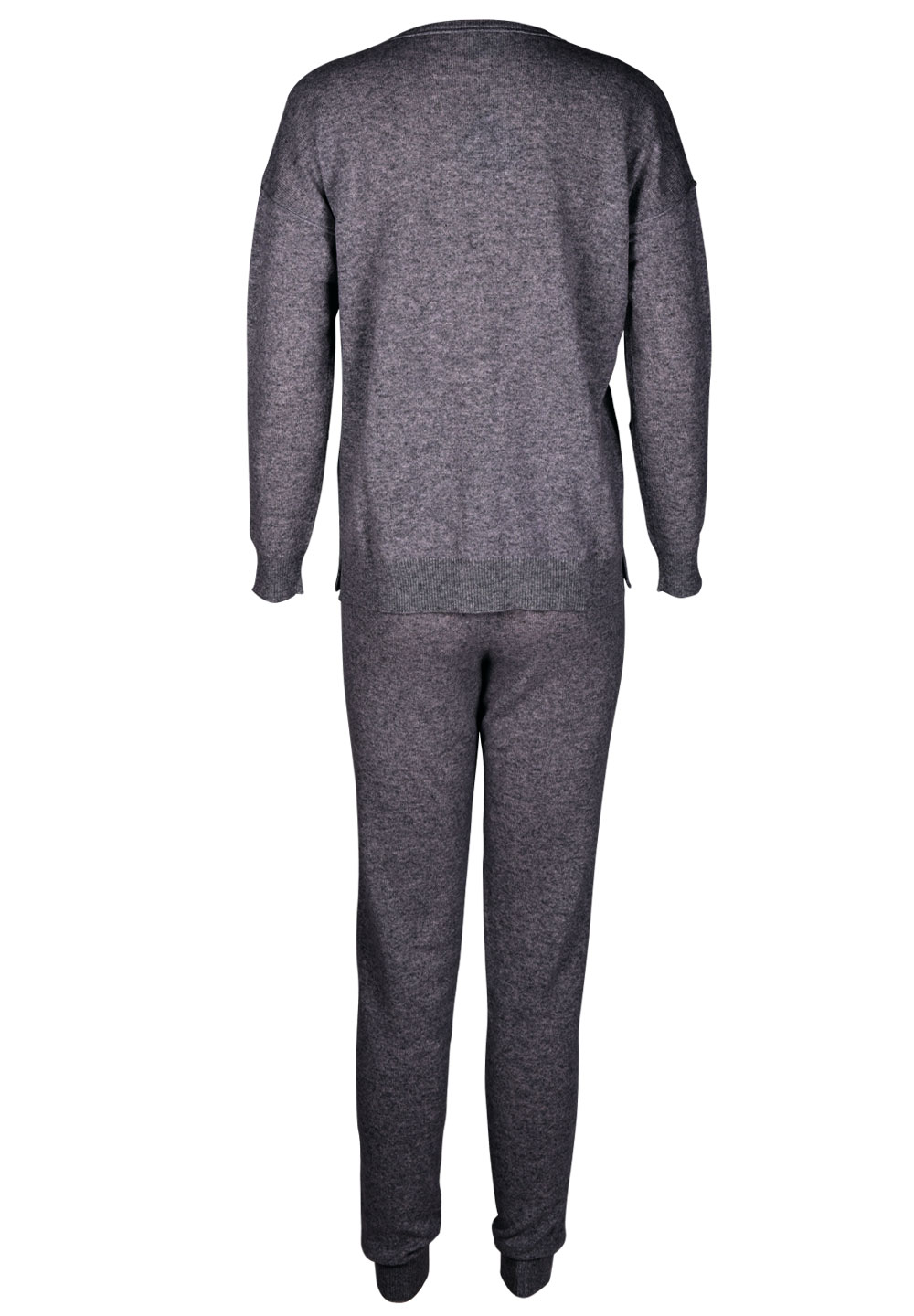 Loungewear set 100% CASHMERE Slate grey