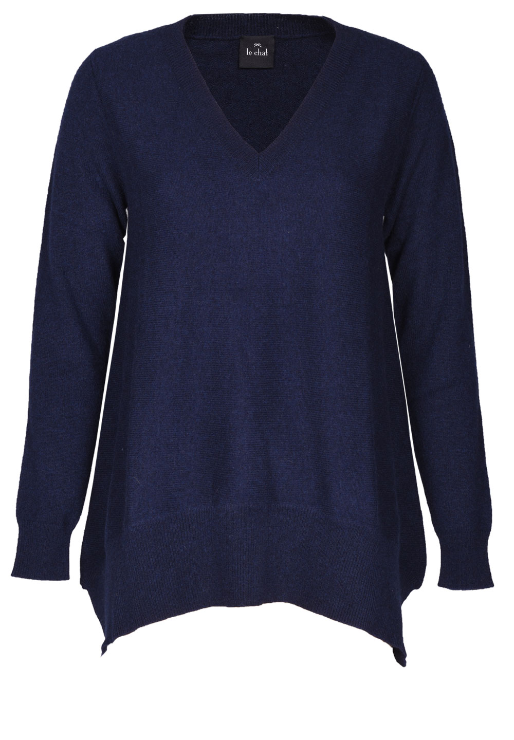 Sweater 100% CASHMERE Navy blue