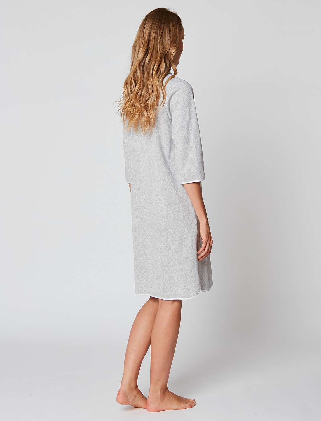 Chemise de nuit cheap boutonnée coton
