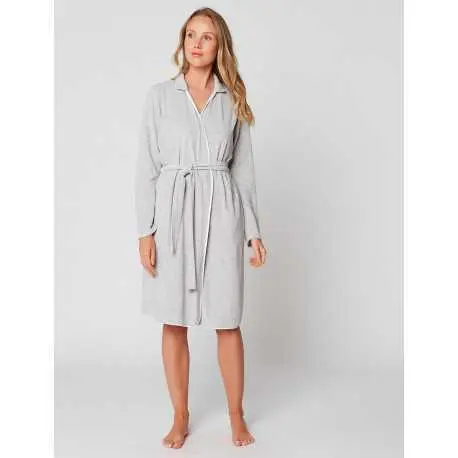ESSENTIEL E61A terry cloth wrap-over dressing gown