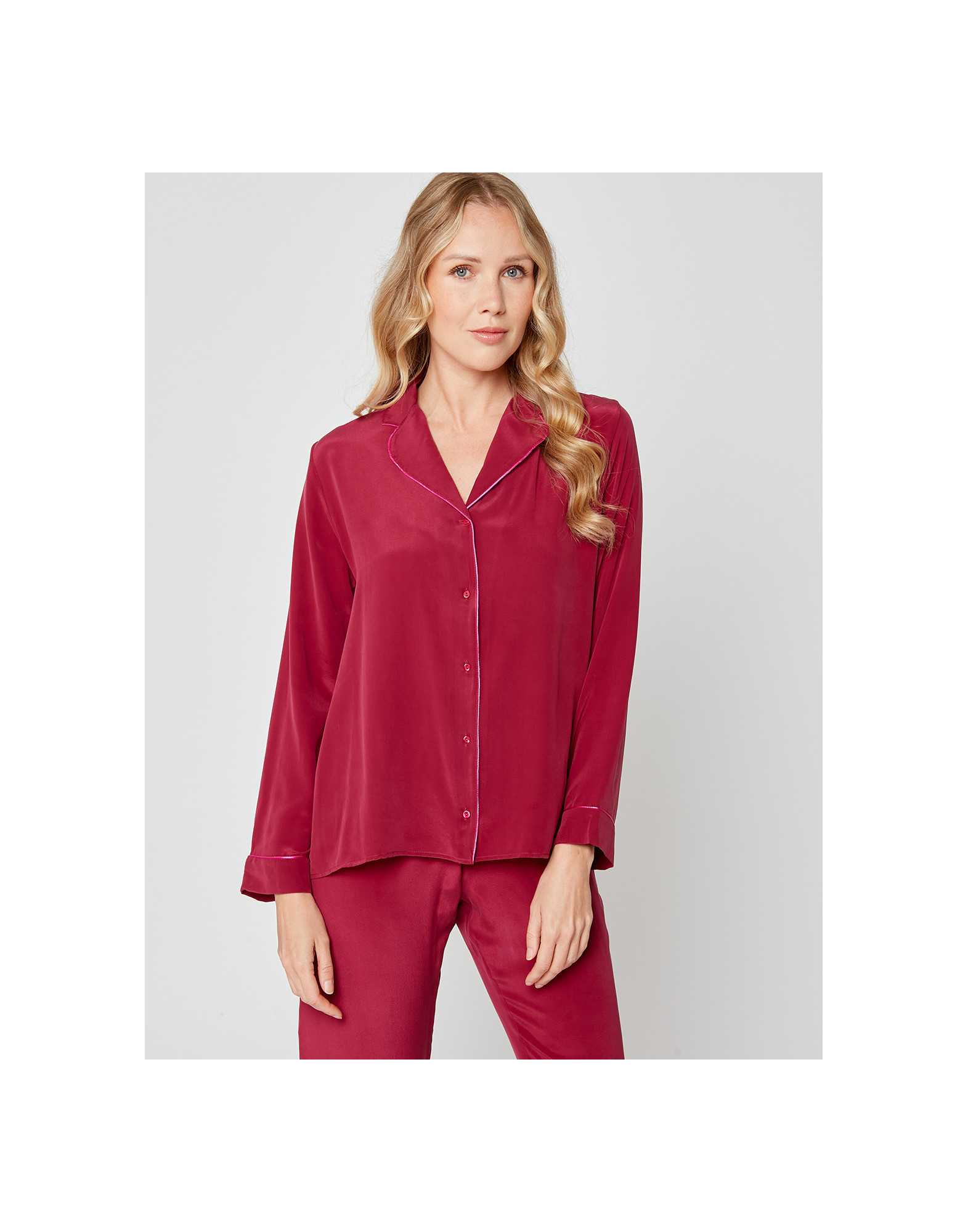 Silk pyjamas 206 Grape