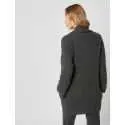 Cashmere shawl-collar jacket CACHE 007 in slate grey - Lingerie le Chat