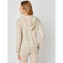 Hooded, zip-front jacket CACHE 002 in camel