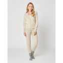 Hooded, zip-front jacket CACHE 002 in camel