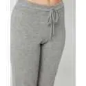 Cashemere straight-leg trousers CACHE 003 in grey fleck - Lingerie le Chat