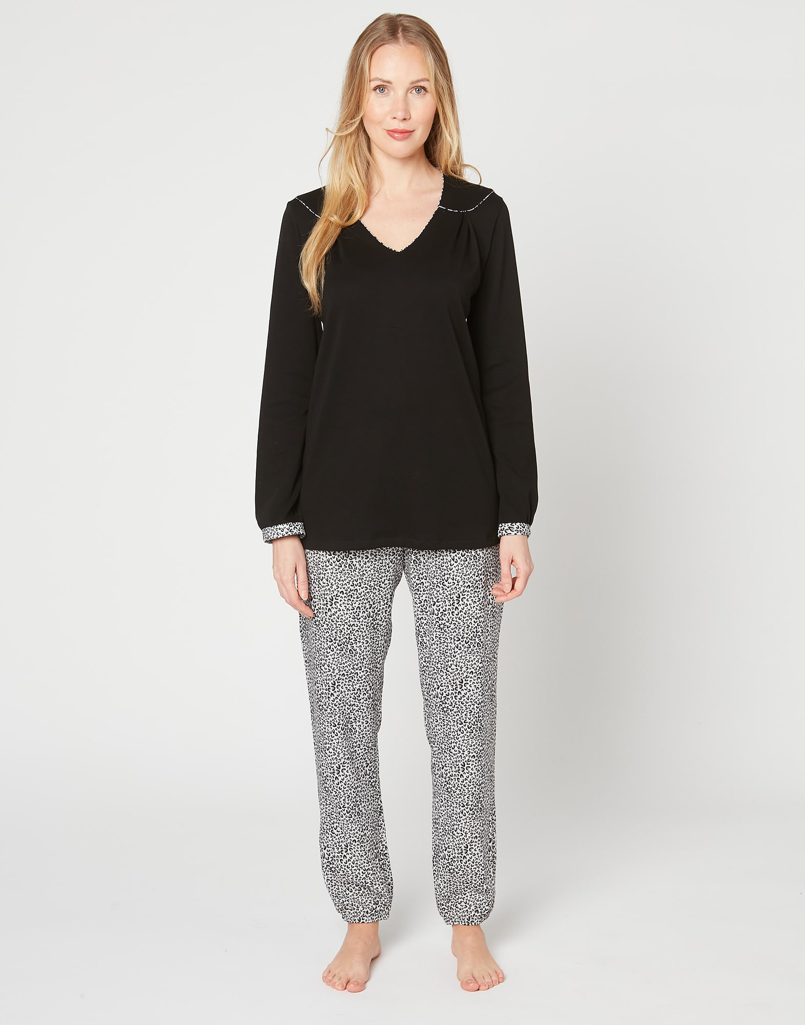 Pyjama MAILLE WAY 412 noir