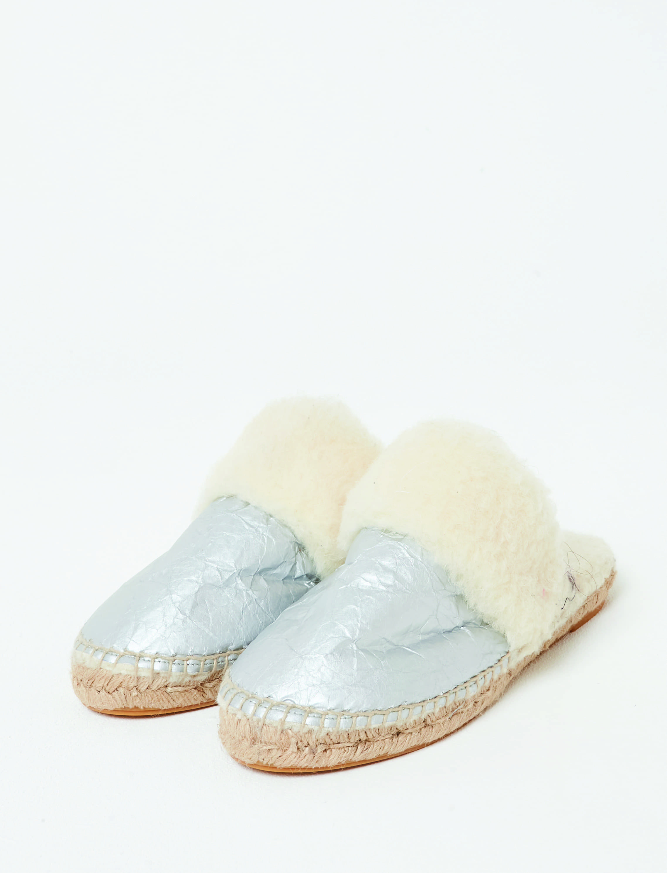 Mules en laine ESSENTIEL H98 Silver