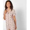 Patterned short pyjamas in cotton-elastane SCARLETT 500, multicolour