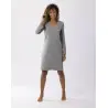 Cotton-modal nightshirt LES INTEMPORELLES A01 grey fleck