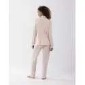 Button-front cotton-modal pyjamas LES INTEMPORELLES A06 rosewood