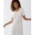 Short-sleeved cotton-modal nightshirt LES INTEMPORELLES A11 ecru