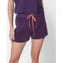 Short pyjamas in cotton modal CASSANDRE 500 blueberry