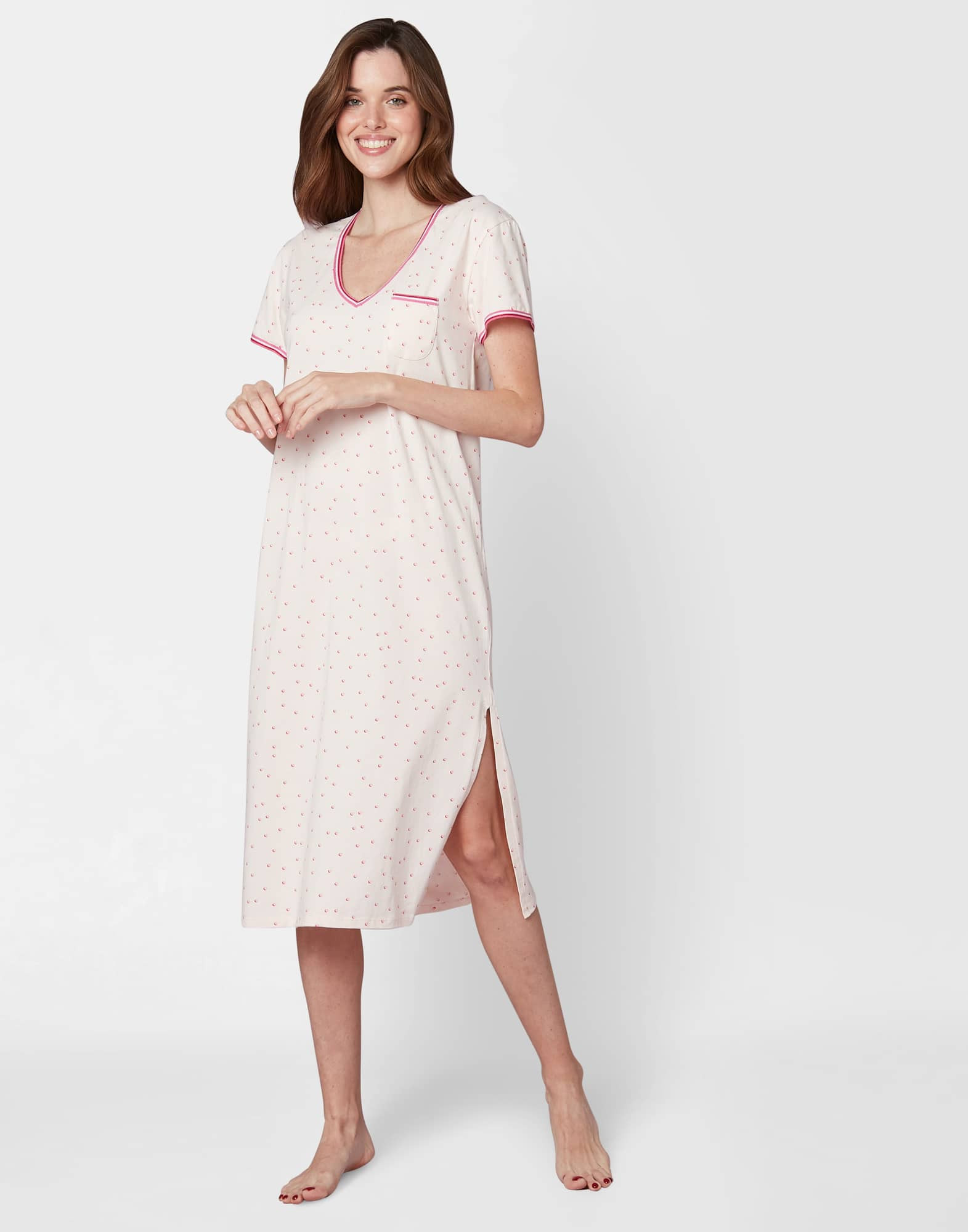 Chemise de Nuit Rose Poudré 'Duvet Day