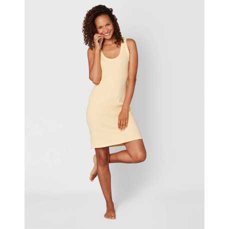 Nightdress in cotton elastane ESSENTIEL E07A honey