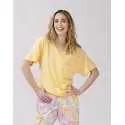Cropped cotton-modal and viscose pyjamas FANCY 502 in honey