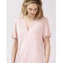 Cotton-modal nightshirt FANCY 521 in rose