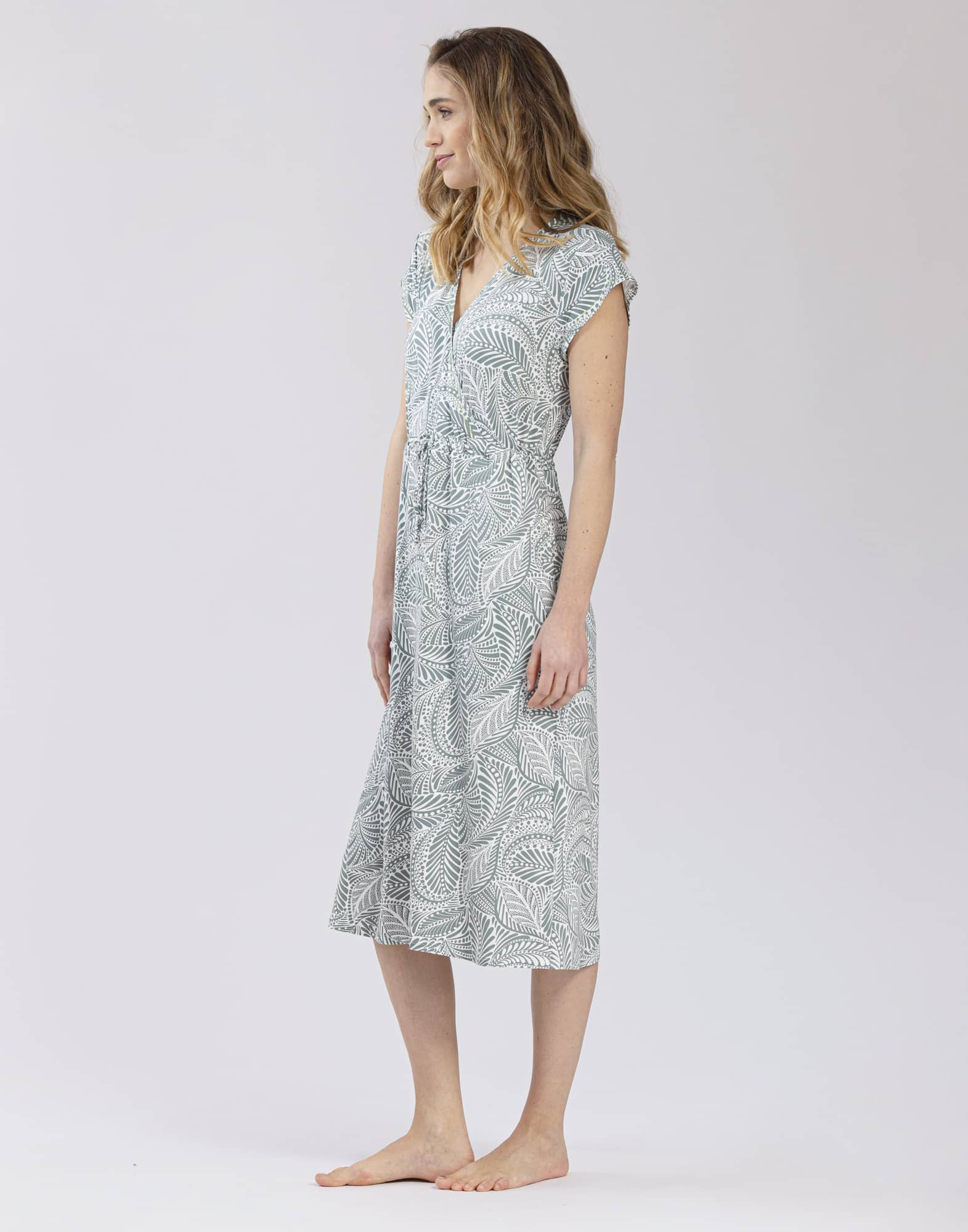 Patterned dress in viscose-elastane COACHELLA 540 bamboo