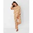 Cropped pyjamas in patterned ECOVERO™ viscose AMARETTI 506 multicolour