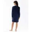 100% cotton interlock nightdress ALBA 601 navy blue