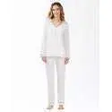 100% cotton interlock pyjamas HOLLY 602 ecru
