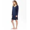 100% cotton interlock nightdress HOLLY 601 navy blue