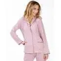 Buttoned jersey fabric pyjamas FOREVER 606  pink| Lingerie le Chat