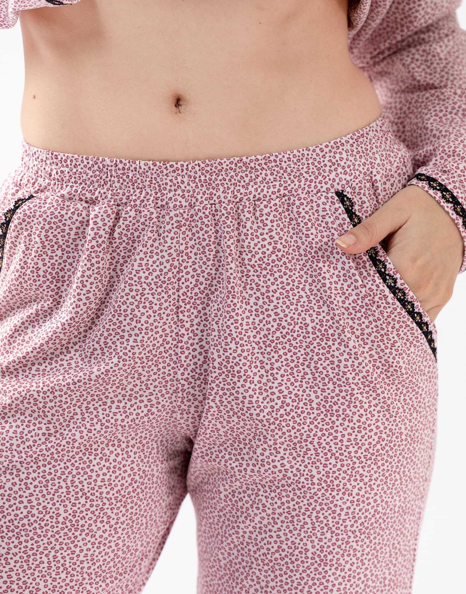 Jersey fabric pyjamas FOREVER 602 pink Lingerie le Chat