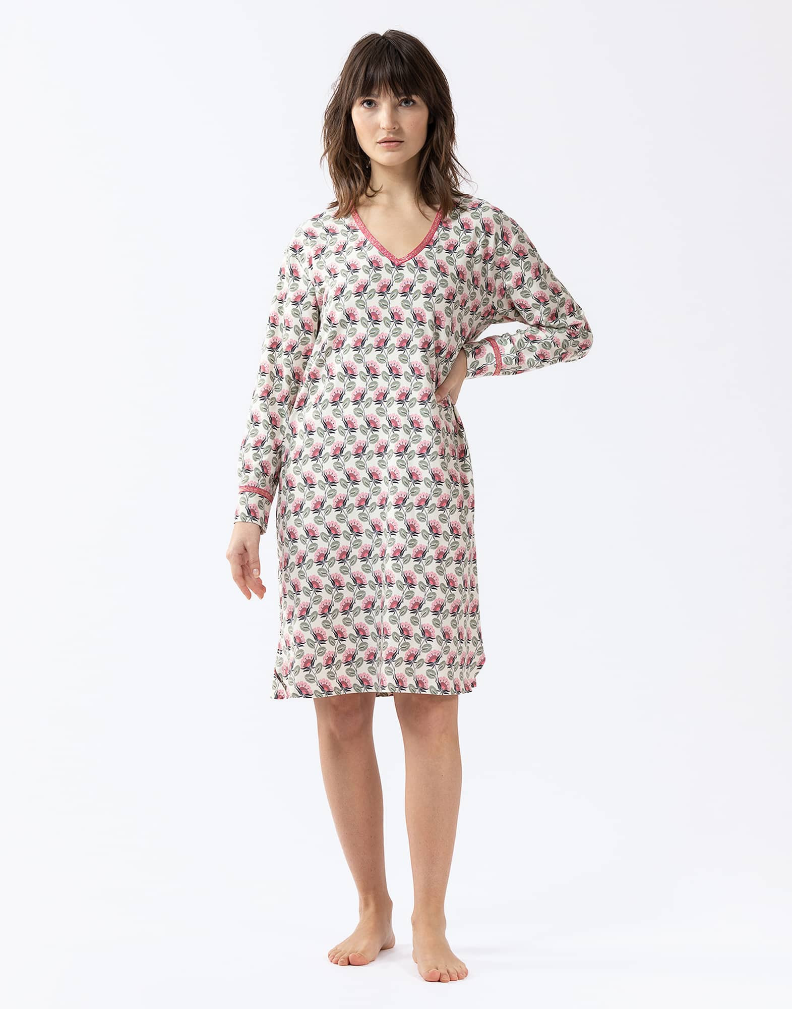 Chemise de best sale nuit jersey femme