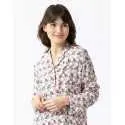 Buttoned pyjamas ZOÉ 606 100% viscose ecru | Lingerie le Chat