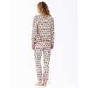 Jersey fabric pyjamas ZOÉ 602 ecru | Lingerie le Chat