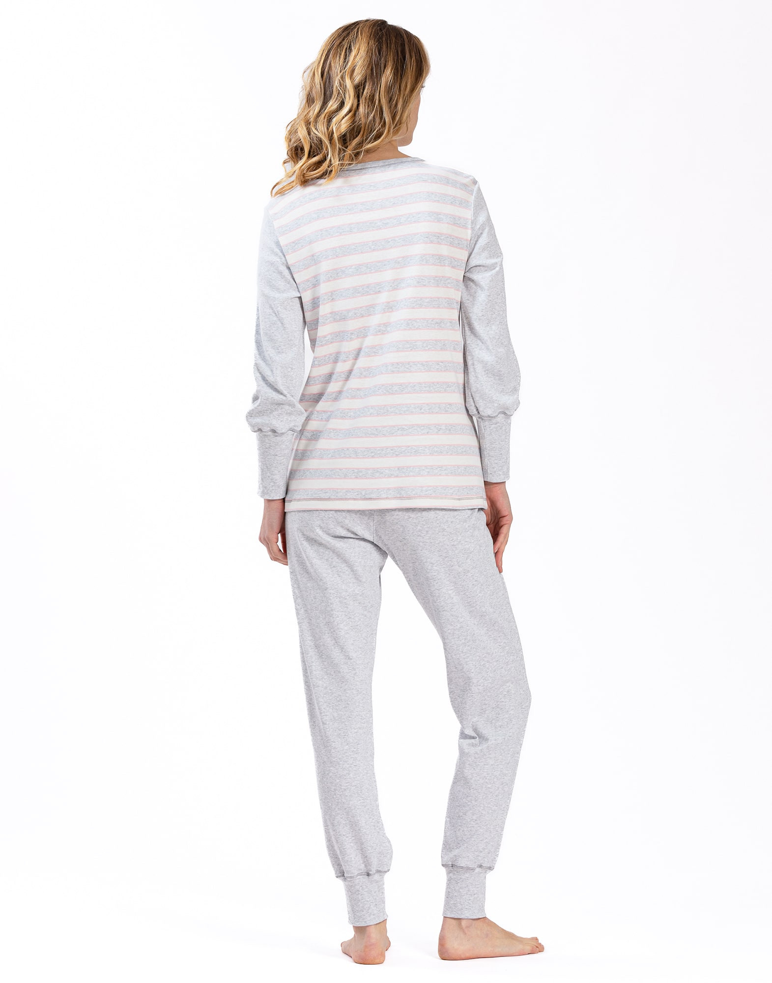 100% cotton interlock pyjamas HYGGE 602 pink