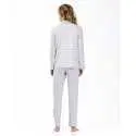 100% cotton interlock buttoned pyjamas HYGGE 606 pink| Lingerie le Chat