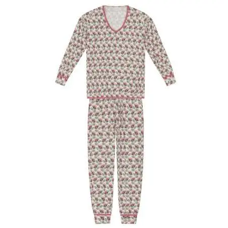 Jersey fabric pyjamas ZOÉ 602 ecru | Lingerie le Chat