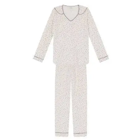 Pyjama en coton écru HOLLY 602 écru