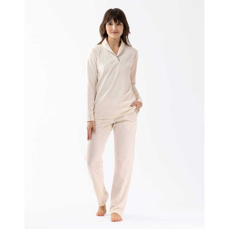 Pyjama Hiver Femme en Velours 'Toulouse