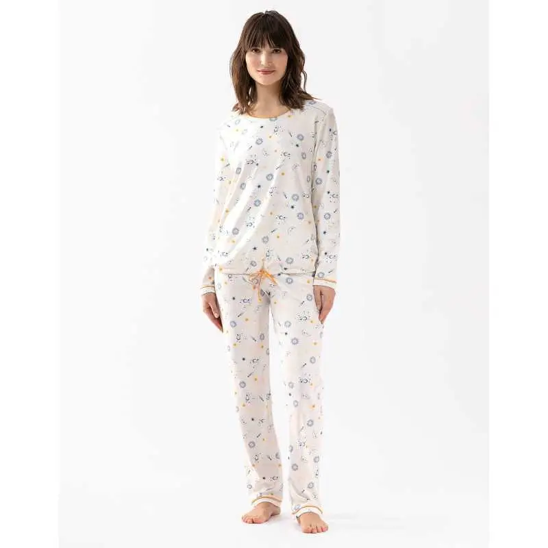 Cotton pyjamas CÉLESTE 602 ecru  | Lingerie le Chat
