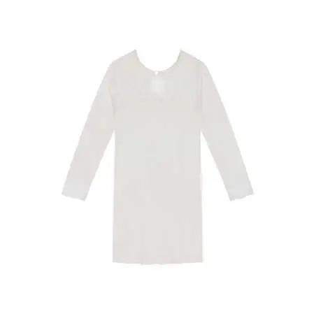 Jersey fabric nightdress VIVIENNE 601 ecru| Lingerie le Chat