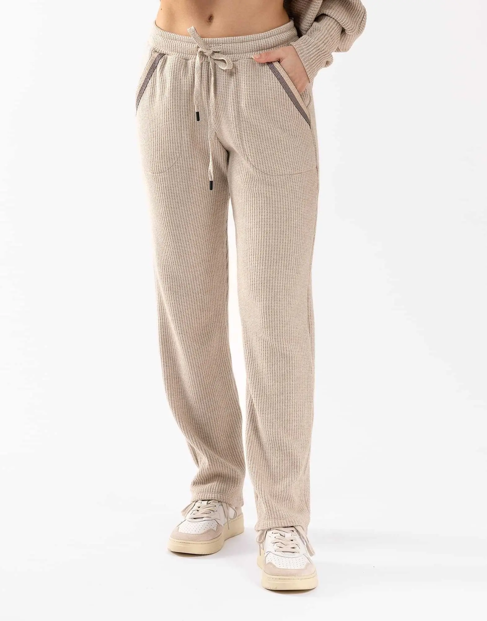 BEIGE LINGERIE TROUSER
