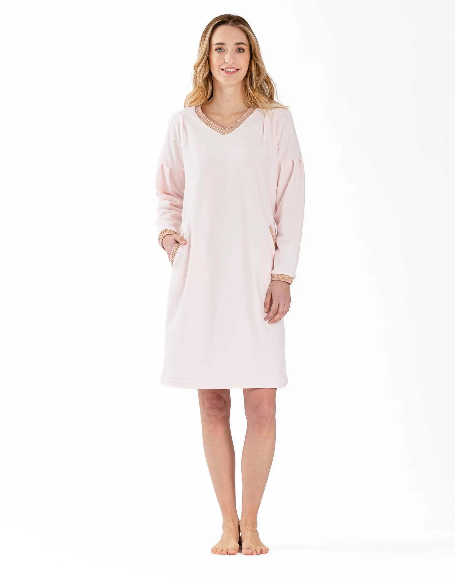 Cotton Sleepshirt COMFY 601 rosewood | Lingerie le Chat