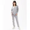 Pyjama en micropolaire COMFY 602 gris chiné