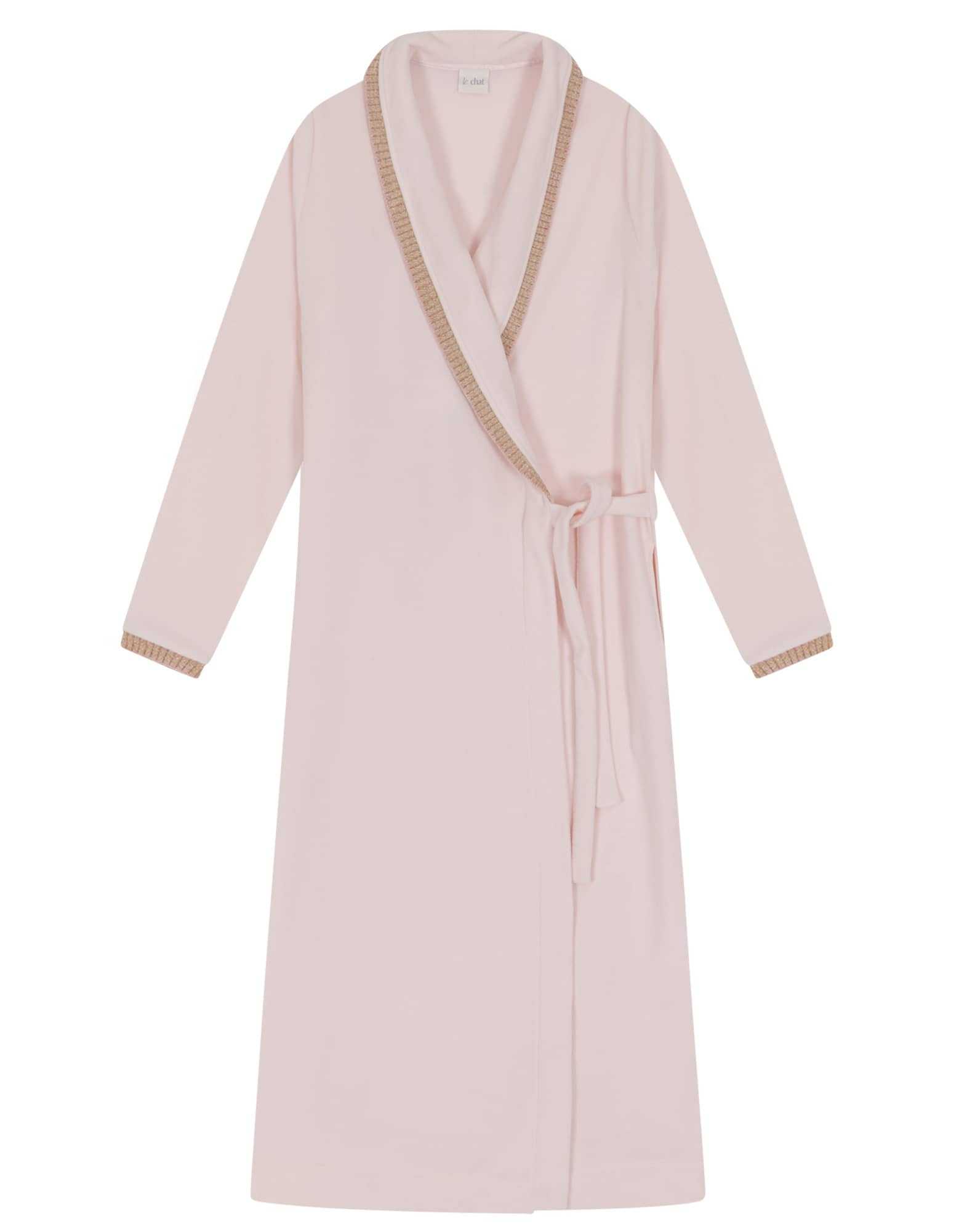 Microfleece bathrobe COMFY 660 rosewood Lingerie le Chat
