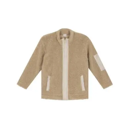 Plush fleece jacket ANGORA 650 beige | Lingerie le Chat