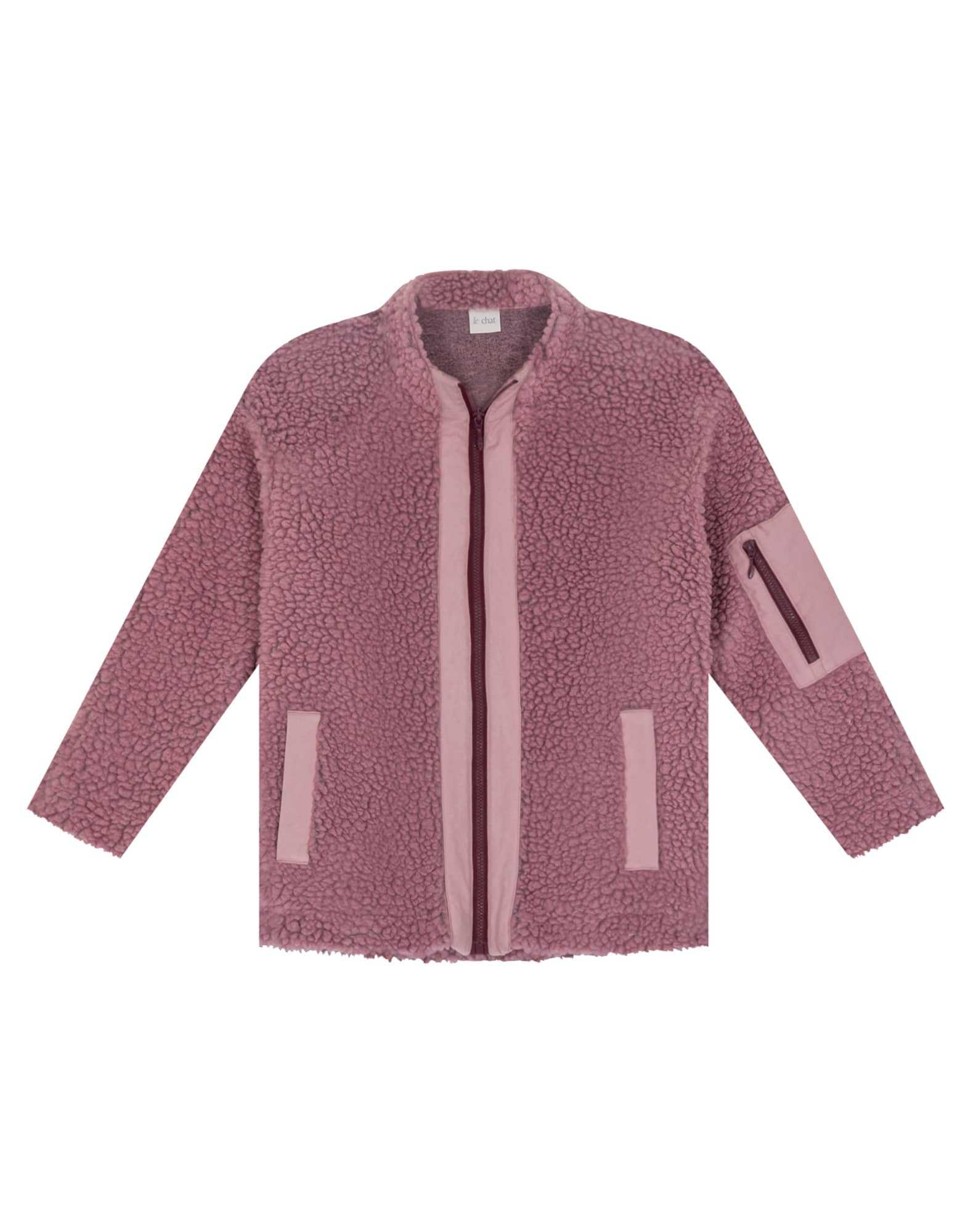 Plush fleece jacket deals