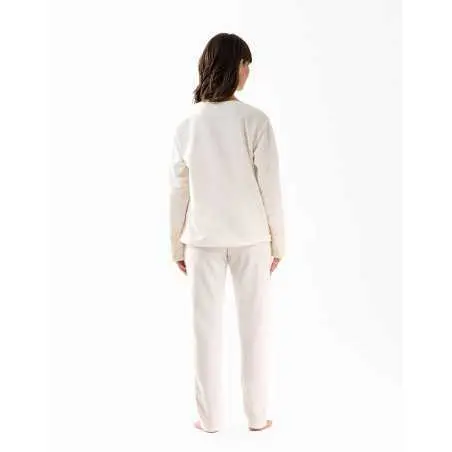 100% cotton pyjamas RITZ 612 ecru  | Lingerie le Chat