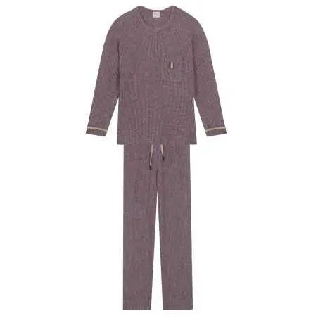 Pyjama en maille tricot lurex FRILEUSE 602 vendange