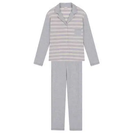 100% cotton interlock buttoned pyjamas HYGGE 606 pink
