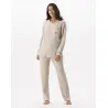 Pyjamas in lurex knit fabric FRILEUSE 602 beige