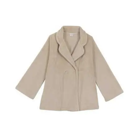 Plush flannel jacket ESSENTIEL 677 shell | Lingerie le Chat
