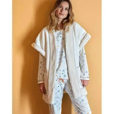 Cotton pyjamas CÉLESTE 602 ecru  | Lingerie le Chat