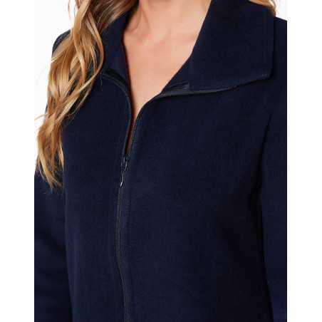 Robe de chambre polaire, Essentiel Marine | Lingerie le Chat